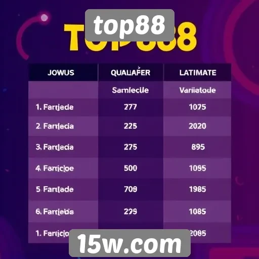 comparativo entre top88 e outras plataformas de jogos